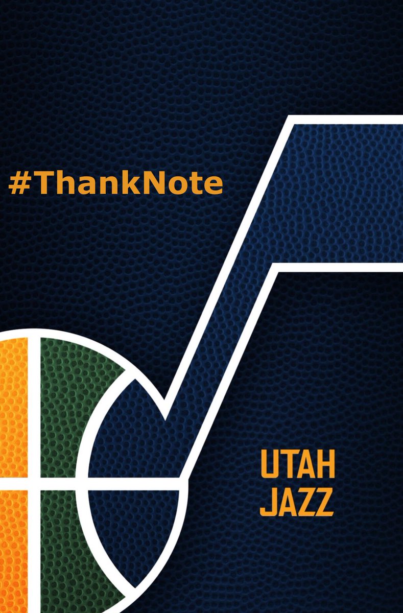 gcraw311's tweet photo. @utahjazz Thank you for another entertaining season!! #TakeNote #TeamIsEverything #JazzNation #ThankNote https://t.co/Vur6UlcqpD