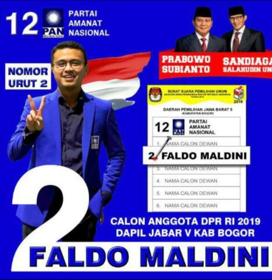 @FaldoMaldini Salam 2 jari bang @FaldoMaldini 
#CalegDPRRIKabBogor