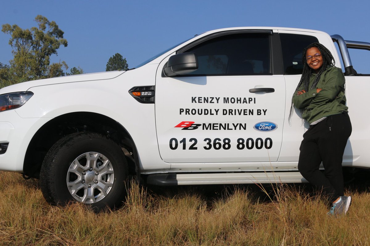 KenzyMohapi's tweet photo. Let the adventures begin! #MohapiOnTheMove π #BBMenlynFord https://t.co/AHSkoN2t5x