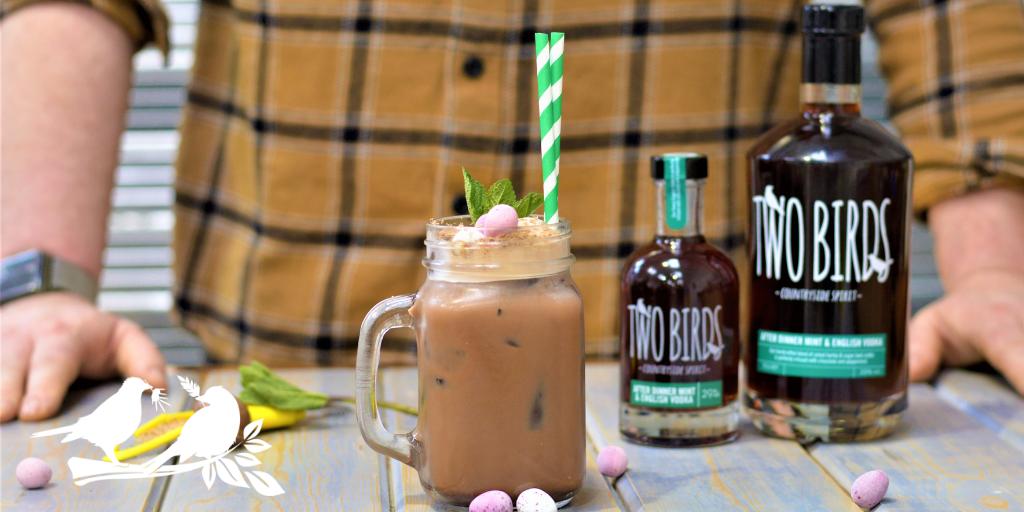 Try our After Dinner Mint and English Vodka poured into chocolate milkshake for a perfect Easter treat. Then add a splash of chocolate bitters and pour over ice. Garnish with fresh mint, grated chocolate and some Mini eggs. Gorgeous!
#chocolate #easter