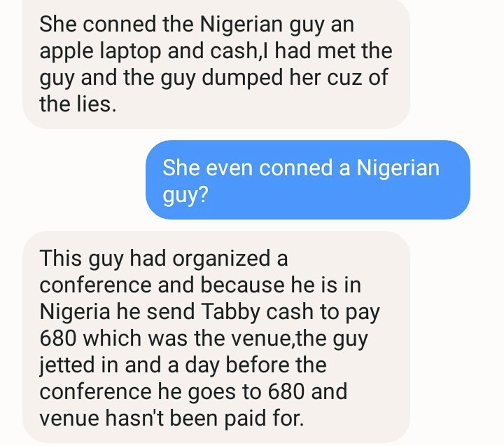 Extra_Covers's tweet photo. Reading random leaked texts.This is interesting. A Kenyan lady dupes a Nigerian guy. It should be the other way round. Nairobi! Nairobi! Nairobi! https://t.co/HYe9DSDUnU