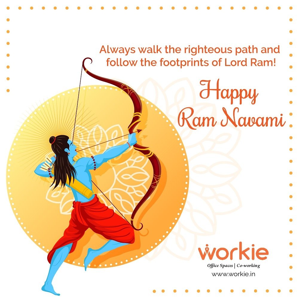 WorkieIndia's tweet photo. Opt for the good habits, be kind to people, have a deep heart and empathize with those in need. This Ram Navami, bring out the kindest edge in your being.

Happy Ram Navami!

#RamNavami #RamNavami2019 #CoWorkingIndia #Spaces #CoWorkingSpaces #WorkieIndia #Indore #Coworking https://t.co/K4ZuskxaMg