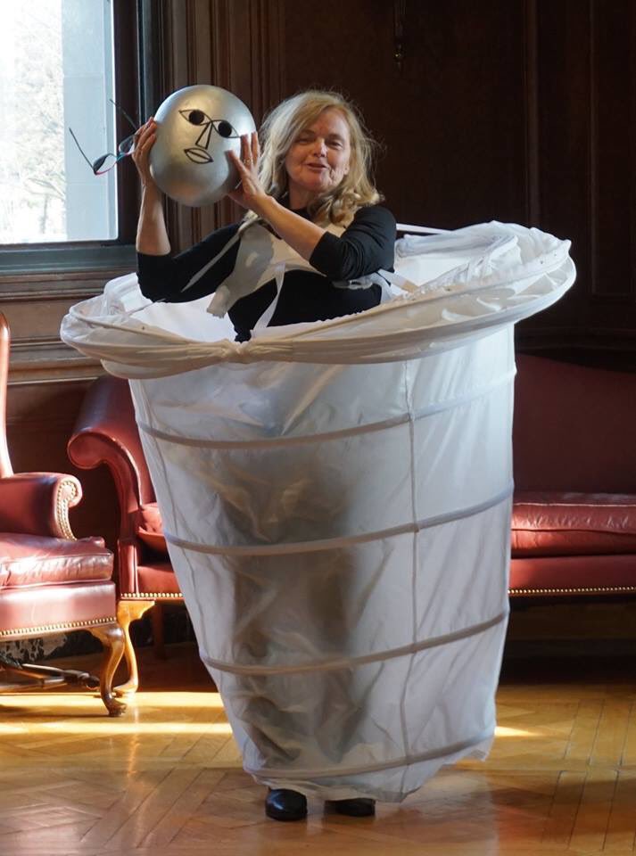 IngridZeller's tweet photo. Jan Bartoszek of @HedwigDances giving  a fantastic workshop on Bauhaus-inspired dance with costumes at @NorthwesternUn at https://t.co/rDkYEZ4AHY! @wunderbar2gethr @AATGOnline #bbb #100bauhaus #NUGerman #northernillinoisaatg https://t.co/Alp3Rch6xi