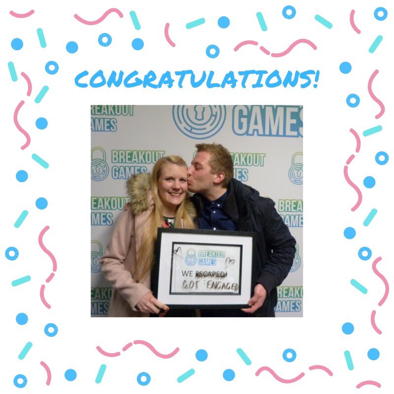 What a blooming wonderful way to start the weekend ... last night we had the complete pleasure of hosting a lovely group including William - William only went and proposed to his lovely other half! And #SheSaidYes all of us at Breakout wish you so, so much love, luck and success!