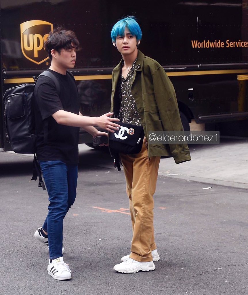 delicate; on X: taehyung wearing his chanel bag everywhere is my newest  kink  / X