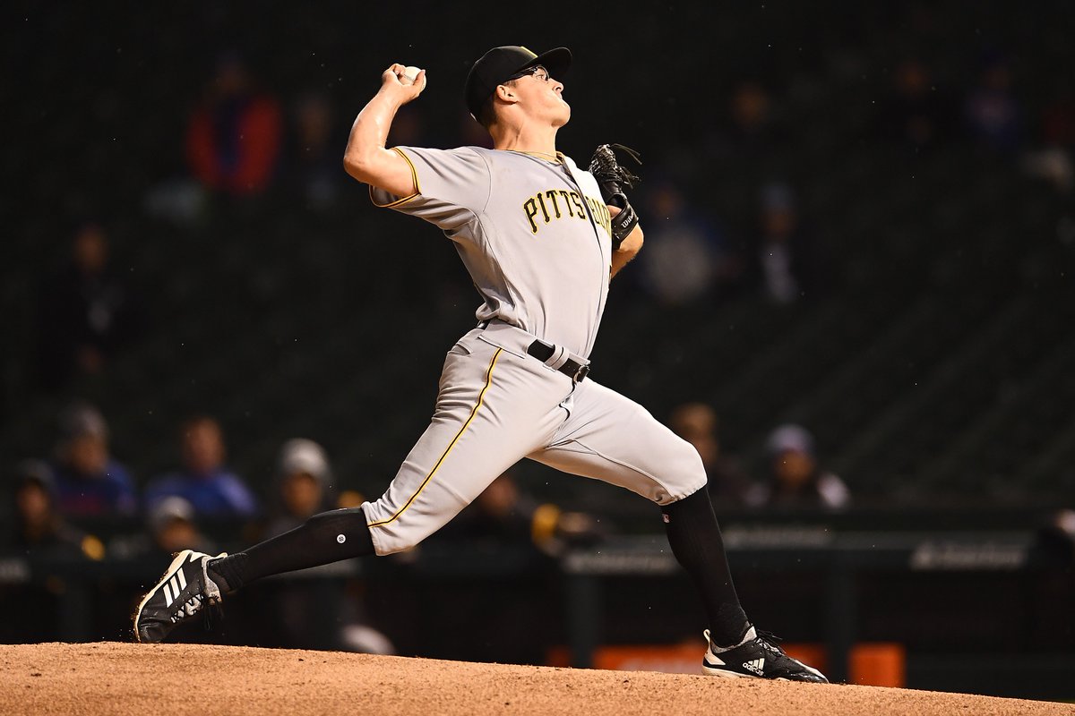 Pirates's tweet photo. Congrats to @NickyBurdi19 on your first big league win! #RaiseIt https://t.co/kLLfYWFLg3