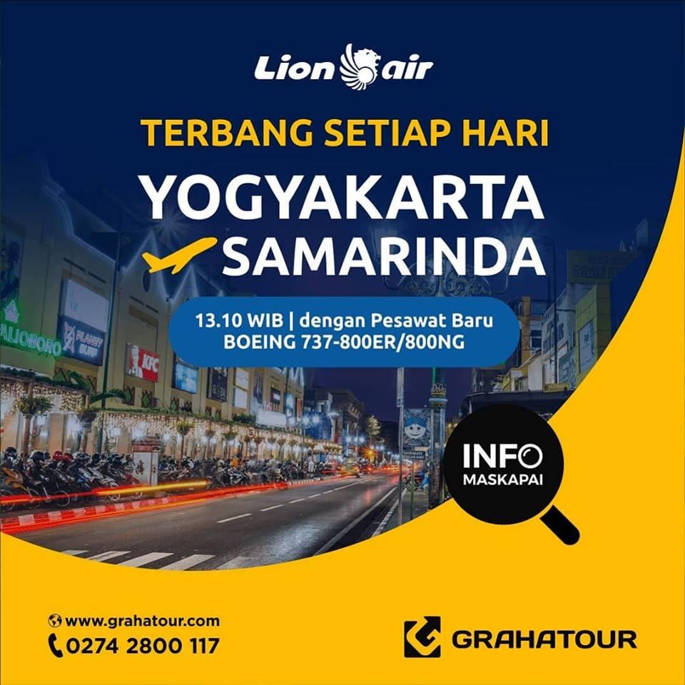 INFO PENERBANGAN : 

KINI TERBANG SETIAP HARI
Yogyakarta - Samarinda
Terbang pukul 13:10 WIB

Booking tiketnya di grahatour.com dijamin murah, mudah, dan cepat 😁

#samarinda #yogyakarta #rutebarulionair #tiketmurah #tiketpesawatmurah