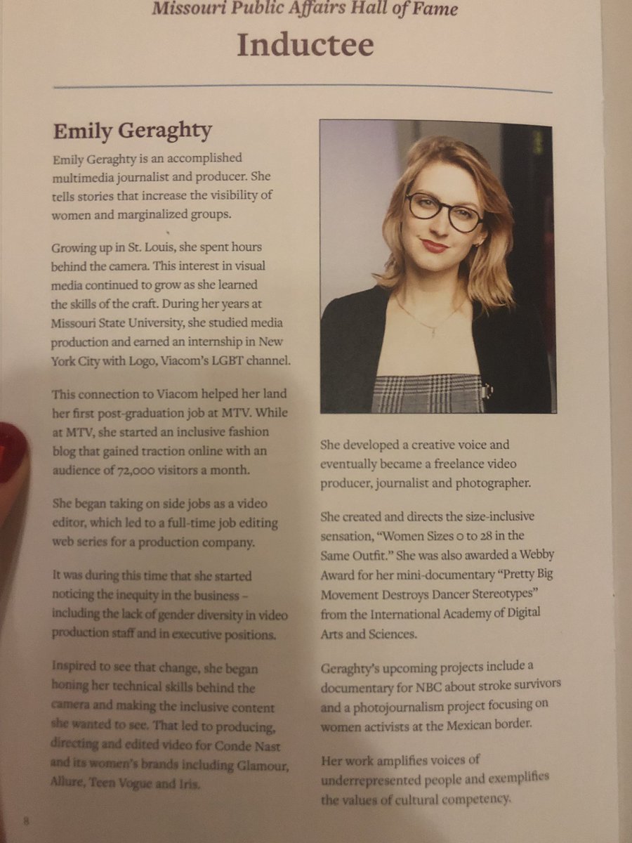 SophiePierpoint's tweet photo. @MissouriState outstanding young alum &amp; rising star...Emily Geraghty! #ShowMeCitizens https://t.co/xicEegkOZn