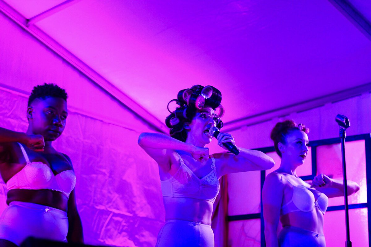 All the way from New Orleans, @rapcabaret, crushing the stage right now here at The 2019 Legendary Art Car Ball. Photo by <a href="/marlenerivera/">Marlene Rivera</a>