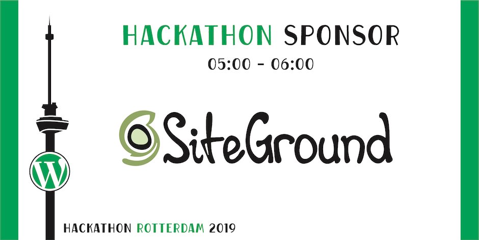 WordCamp Rotterdam (@wcrotterdam) on Twitter photo WordCamp Rotterdam thanks sponsor for an hour SiteGround! <a href="/SiteGround/">SiteGround</a>
SiteGround sponsors our hackathon charities with one year of free hosting! 😍
#sponsor #hackathon #WCRTM #WordPress WordCamp Rotterdam thanks sponsor for an hour SiteGround! <a href="/SiteGround/">SiteGround</a>
SiteGround sponsors our hackathon charities with one year of free hosting! 😍
#sponsor #hackathon #WCRTM #WordPress