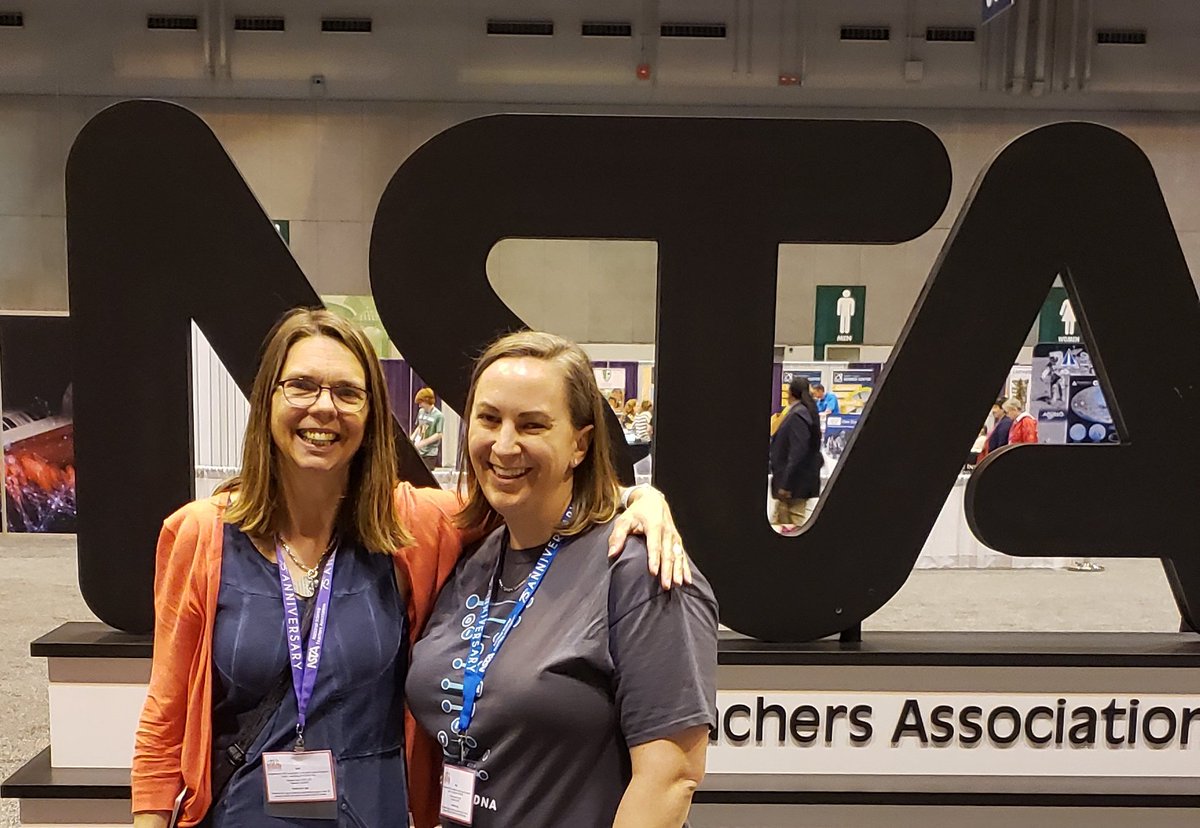 Best part of #NSTA19 was running into my high school biology teacher  who I had completely lost touch with and hadn't seen in years! #RoleModel