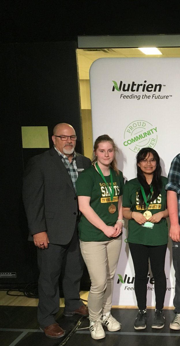 SHHS_SRC's tweet photo. Congratulations to Hannah & Cheyenne for winning Gold in TV Video Production! #skillscanadask #NationalsBound https://t.co/eSw9eLWe7R