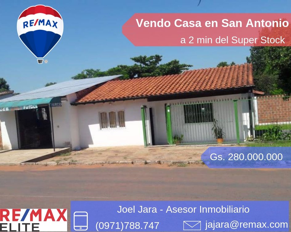 joeljarapy's tweet photo. Casa sobre las 2 calle asfaltadas.
-Cercano a Acceso Sur y la Municipalidad de San Antonio, centro educativos, hospitales y supermercado.
-3 habitaciones, con un baño familiar, sala/estar, cocina y comedor diario
-Amplio jardín y gran espacio para crecer
tiene local comercial https://t.co/GiQz8IFkEf