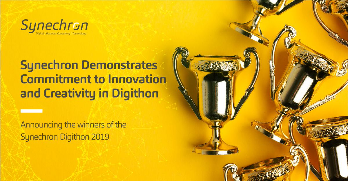 Synechron's tweet photo. In @Synechron's recent #Digithon, winners created a #blockchain based employee loyalty system. Read more here: https://t.co/oaYtl0GY3f https://t.co/zxylw9ZVqo