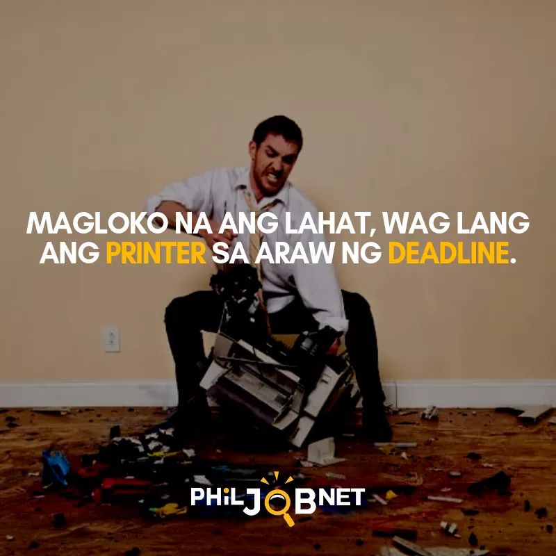 PhilJobNet's tweet image. Please lang makisama ka muna ngayon. Mayayari ako nito kay boss.. 😅😂✌

#JobHumor 
#PhilJobNet
😁😁😁