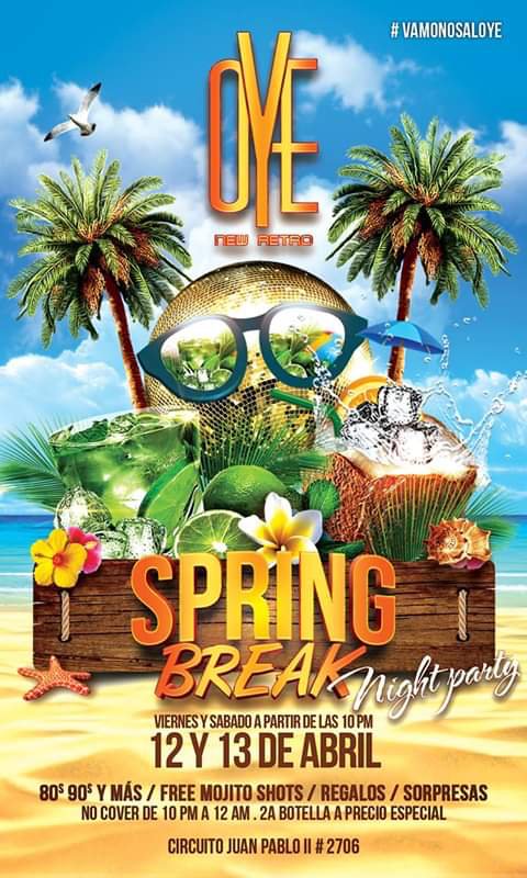LivMagazineMx's tweet photo. Atentos #Puebla !!!✨ Este Viernes 12 y Sábado 13 de Abril 2019, la cita es en #OyeNewRetro para disfrutar una sensacional #SpringBreak #NightParty.👏🕺
¡No Te La Puedes Perder!

#VamonosAlOye!!! https://t.co/C7ZNTN7pyz
