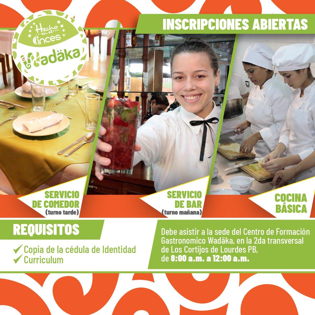 LaAranera's tweet photo. @Incesocialista 🗣📢 • Nuestro Centro Gastronómico @WadakaInces abrió sus inscripciones en servicios de comedor, bar y cocina básica. #ChambaInces
#Inces60AñosFormando
@Nicolasmaduro.
@WuikelmanAngelP
#MasNuncaUn11A
👇¡Aquí más información, te esperamos! 👇 https://t.co/Qr30DlJh1p