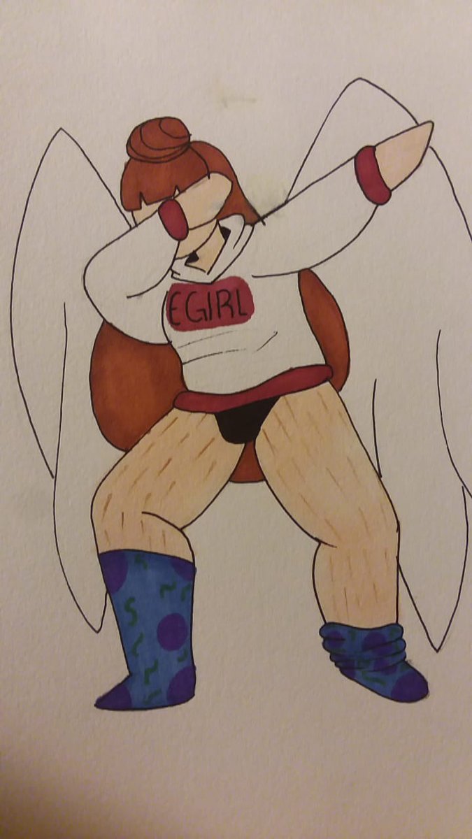 malccome's tweet photo. Great idea to start out my art Twitter with @Bluebee221's character dabbing... right?
#traditionalart #dab #birb #fanart #artrequest #so2016 https://t.co/e5SFEVDOL2