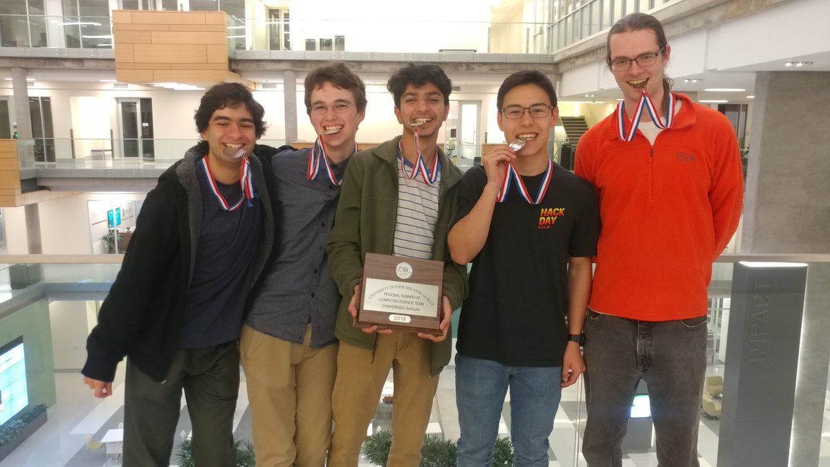 RHSCompSci's tweet photo. Great job by the RHSCompSci programming team at UIL Region! They placed 2nd against the top teams in the state. We're unofficially the wildcard team, but it's a good chance we'll advance to State! #RISDGreatness #computerscience #programming #returningtostate #wacohashope https://t.co/3NGqYVHzyD