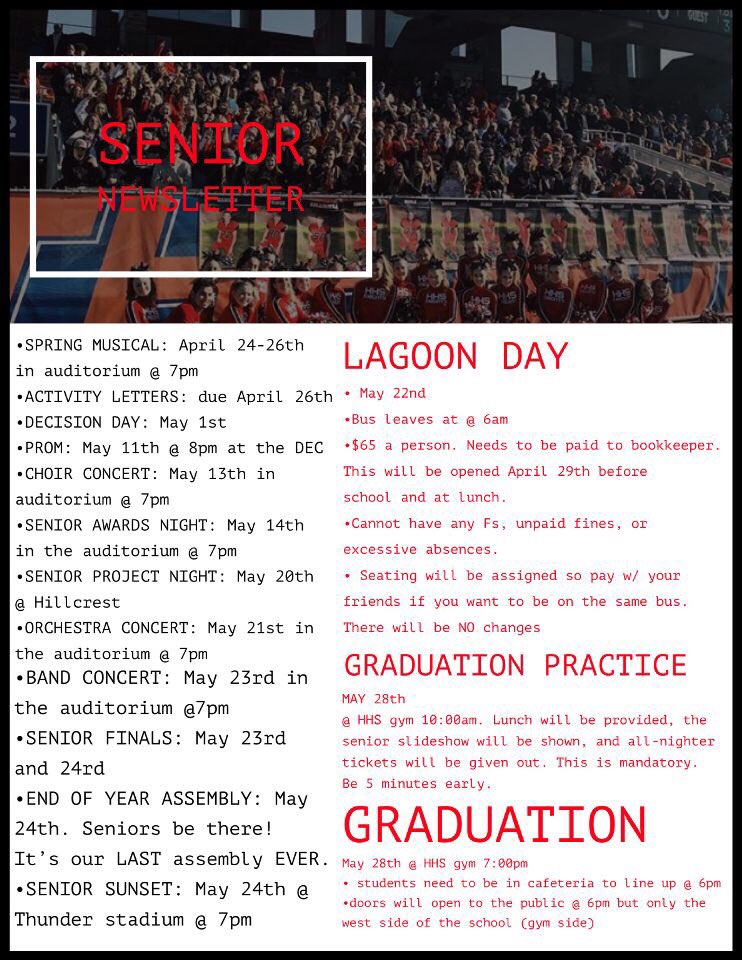 HHS_SENIORS19's tweet photo. RETWEET to get the word out!!! Go buy your all nighter tickets https://t.co/LSB4KtZn81