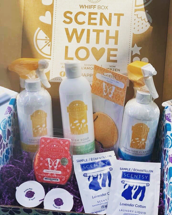 scentedmermaid's tweet photo. April Whiff Box sneak peek! Order yours today! All this for $30. Buy it once or add it to a Scentsy Club Sunscription to get it on your schedule! https://t.co/oJNjKyixcC
#scentsy #Whiffbox #subscriptionbox #subscription #springcleaning #homedecor #homegoods #cleaning #laundry https://t.co/Y9A7gquTNU