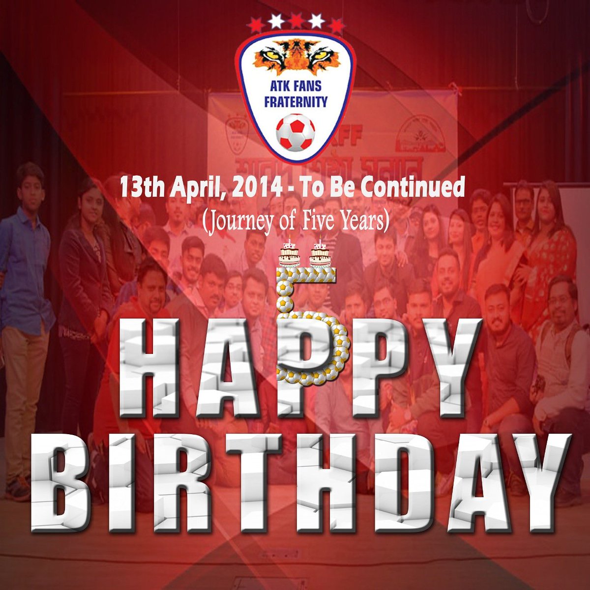 atkff14's tweet photo. 🎂দেখতে দেখতে হলো পাঁচ...হতে পারে ৫০;যদি সদা পাই আপনাদের ভালোবাসার আঁচ 🙂🎂

#ATKFF #ATKFANSFRATERNITY  #birthday 🖐️
#AamarBukeyATK https://t.co/s4ry0CpomC