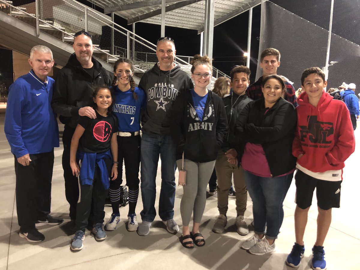 CrawfordEstela's tweet photo. Lady Panthers 10 run ruled Ennis tonight to get the win. Thank you to our family for coming out and watching our version of Friday Night Lights. #crawfordcrew #FridayNightLights #softball #ladypanthers #midlonation #turffield π₯π https://t.co/wIft1xbGKg