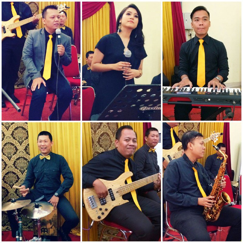 DamarSae's tweet photo. Awal &amp; Friends di Gedung Pemuda Temanggung, 23 Desember 2018.

Keys: Awal,
Bass: Rico,
Cajon: Andi,
Saxo: Doddy,
+ Rieska,
+ Damar. https://t.co/YZSoHMw2Ng