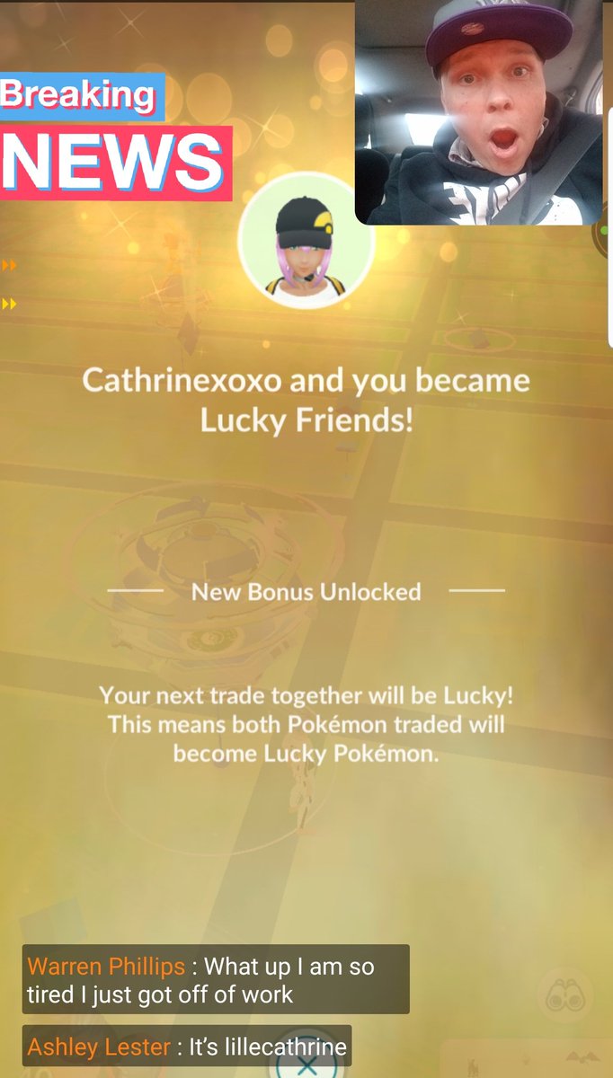 TeddyBurrYT's tweet photo. 🍀
#Shoutout to @cathrine89 ♡
Second #Lucky #Friend 🍀
( it was cool that it happened #live )
#thumbnailface 🤪😂
#LuckyFriends #Pokemon
Time to get some sleep - it's time 2
Rise & Shine.
See y'all tomorrow and GL to all going for 🥓 Bagon 🥓 #PokemonGO #CommunityDay https://t.co/kLa7F7ug0N