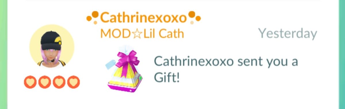 TeddyBurrYT's tweet photo. 🍀
#Shoutout to @cathrine89 ♡
Second #Lucky #Friend 🍀
( it was cool that it happened #live )
#thumbnailface 🤪😂
#LuckyFriends #Pokemon
Time to get some sleep - it's time 2
Rise & Shine.
See y'all tomorrow and GL to all going for 🥓 Bagon 🥓 #PokemonGO #CommunityDay https://t.co/kLa7F7ug0N