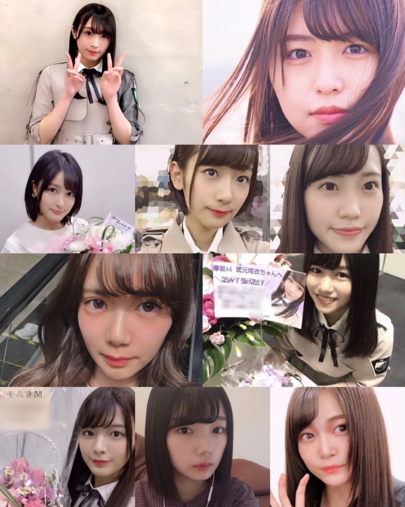 そばかすちゃん 欅坂46 前髪研究 最近の前髪を研究 1 ぱっつん 短めでブローのみかな 2 斜め 前髪 くるんと塊で巻いて固める 3 斜め前髪 量少なめ短めで巻くのは毛先 ブローのみ 4 その他 センター分け 重め 少なめ透け感束感重視