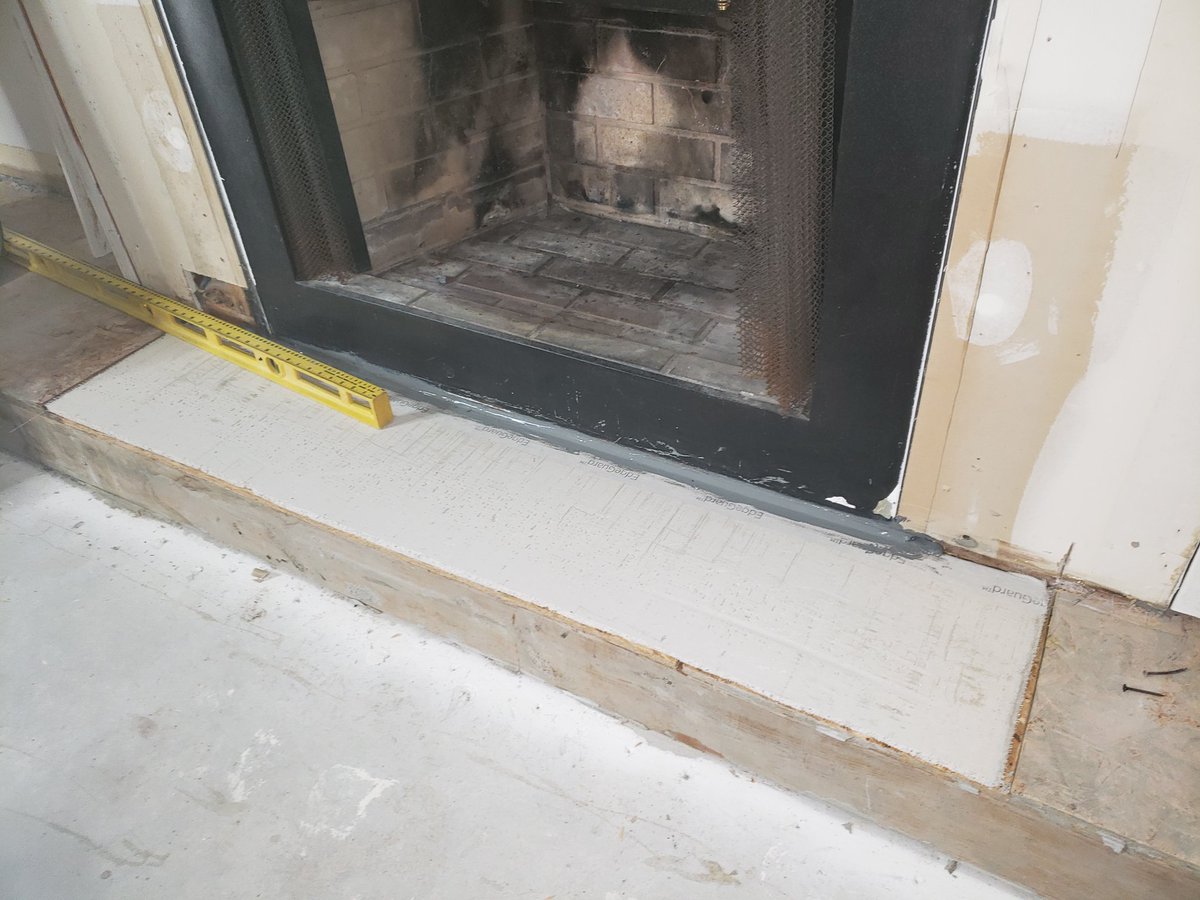 #fireplace #remodeling #followme #hearth #refurbished  #tile #homedecor #fixerupper #diy #farmhouse #beautiful #HowTo