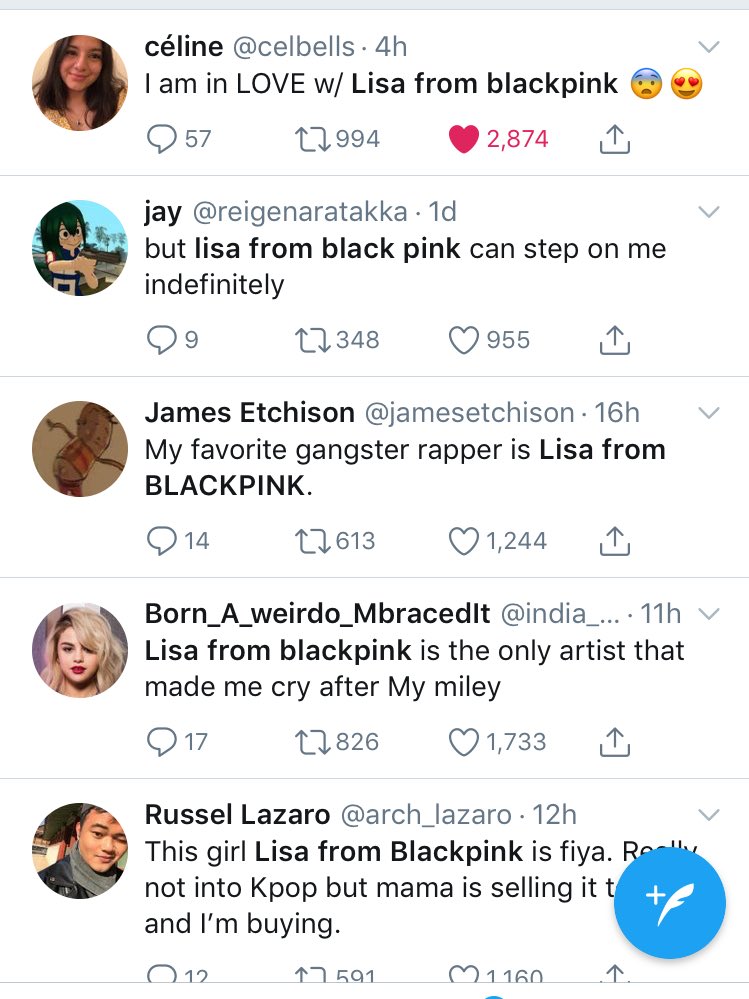 Reaksi penonton kepada Lisa BLACKPINK