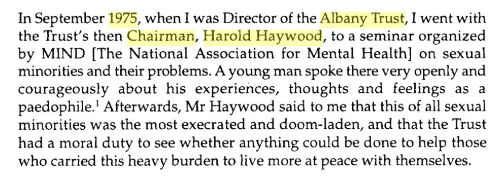 I was surprised it didn't occur to either the Police or GALOP that Harrison and Proctor could have been retribution for offences against minors ... until I saw some of the names associated with GALOP:Proctor friend Parris on Mgmt CtteJeremy Clarke/Albany TrustAnthony Grey