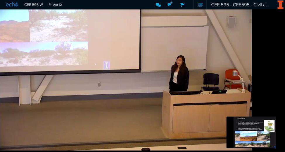 rafaelotinoco's tweet photo. .@HydroLab_UIUC students never disappoint. Great #Hydrocomplexity talks by PhD Candidates Esther Lee @EstherLee_UIUC and Susana Roque-Malo @susanabadrock at the Hydro Seminar. Glad we have an online version! https://t.co/z5oq6aZ6h7