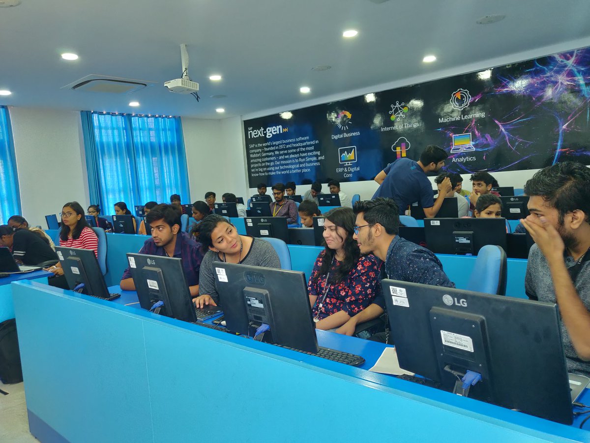 BCIC_Karnataka's tweet photo. That's the energy in SAP Next-Gen lab
#accelathon #bcic #hackathon https://t.co/J0ajEhYRQ8