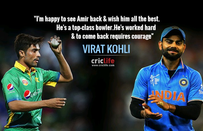 King Kohli on Mohammad Amir 2016 Happy Birthday   