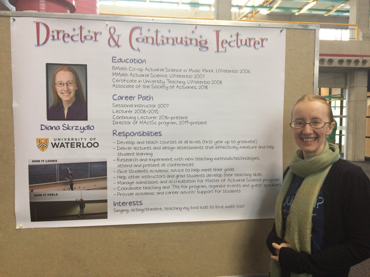 ActSciProf's tweet photo. Had a great time helping out with @uWaterloo_CEMC’s #ThinkAboutMath workshop for young women interested in Math! Fantastic program and gives me hope for the future of #WomenInSTEM https://t.co/LLmjACsMZ8