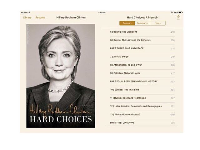 “Hard Chioces” by Hillary Clinton is another amazing piece... Hillary Combined being a Secretary of State , Mother and Wife together... I think after The President of the USA , The Secretary of State has the most Challenging job !