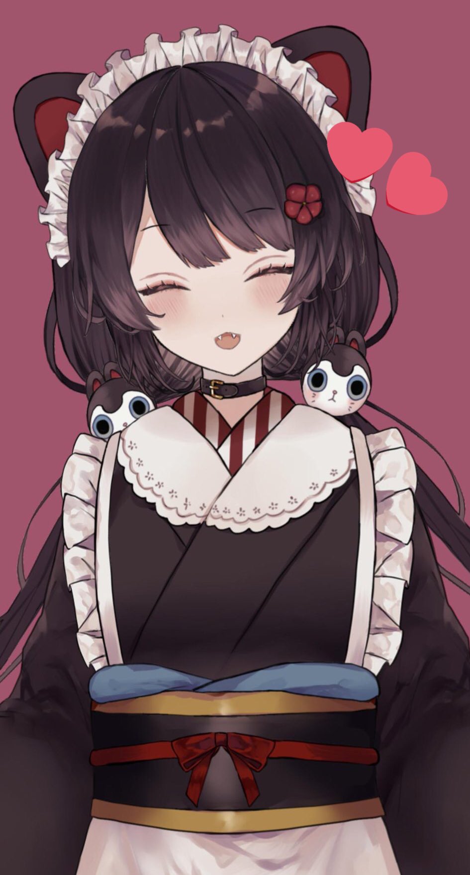 戌亥とこ　kawaii cafe おこしやす喫茶　プレイマット にじさんじ 戌亥とこ Kawaii cafe オリジナルラバーマット | K