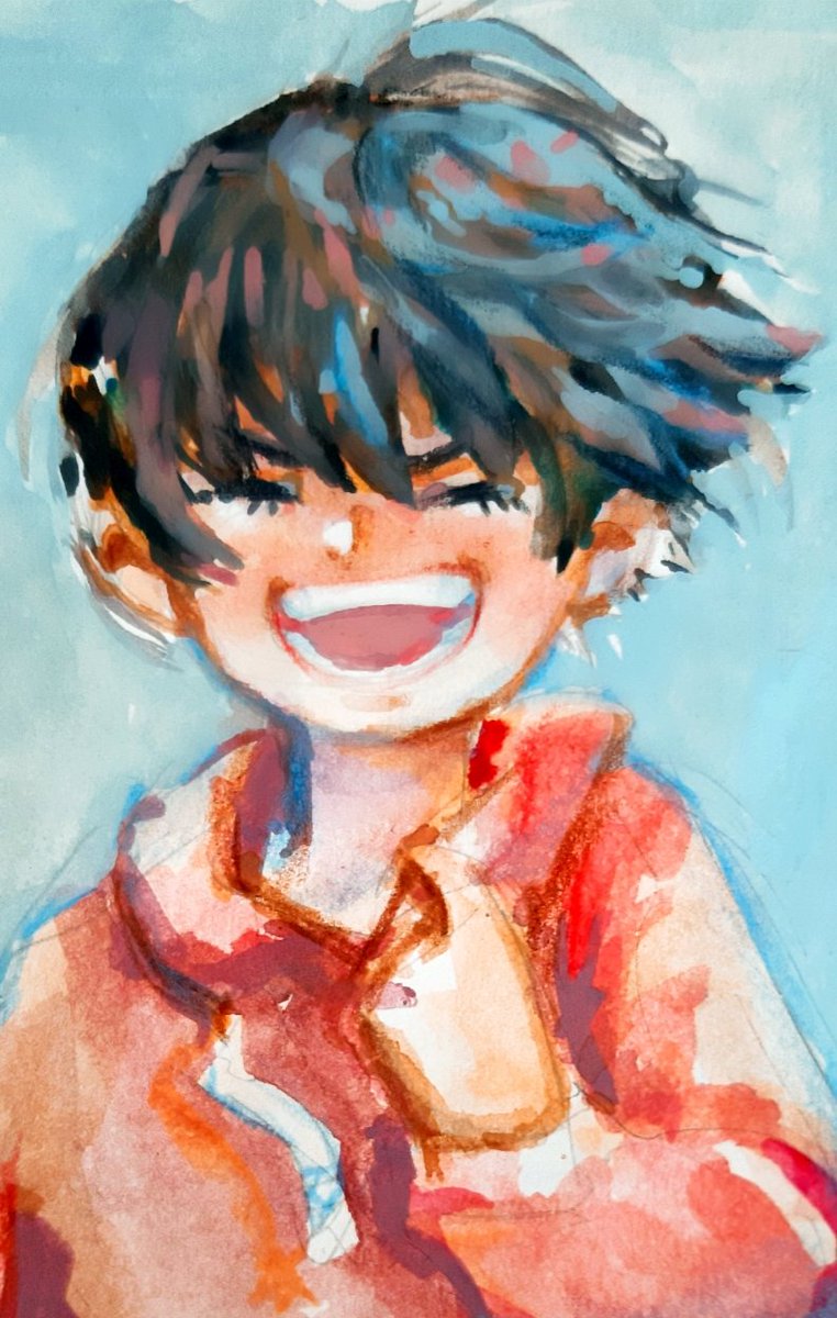 gouache and watercolor