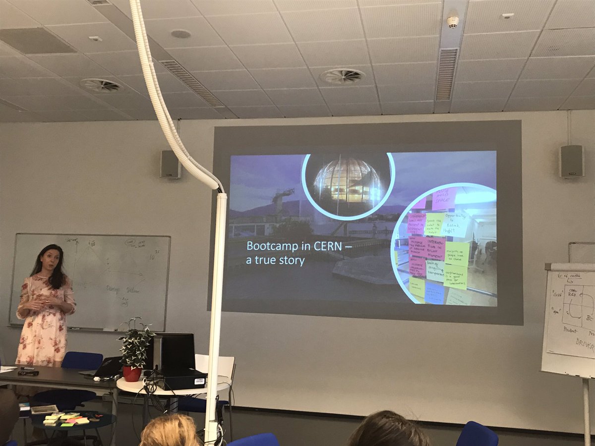 SannaNiinikoski's tweet photo. We will start the second day of the #cernbootcamp kick-off with the true story by @MaaritHannula . She is sharing with us the student experience from the last year and giving valuable tips for this year students. #LaureaMasters https://t.co/edRZqCKHEK
