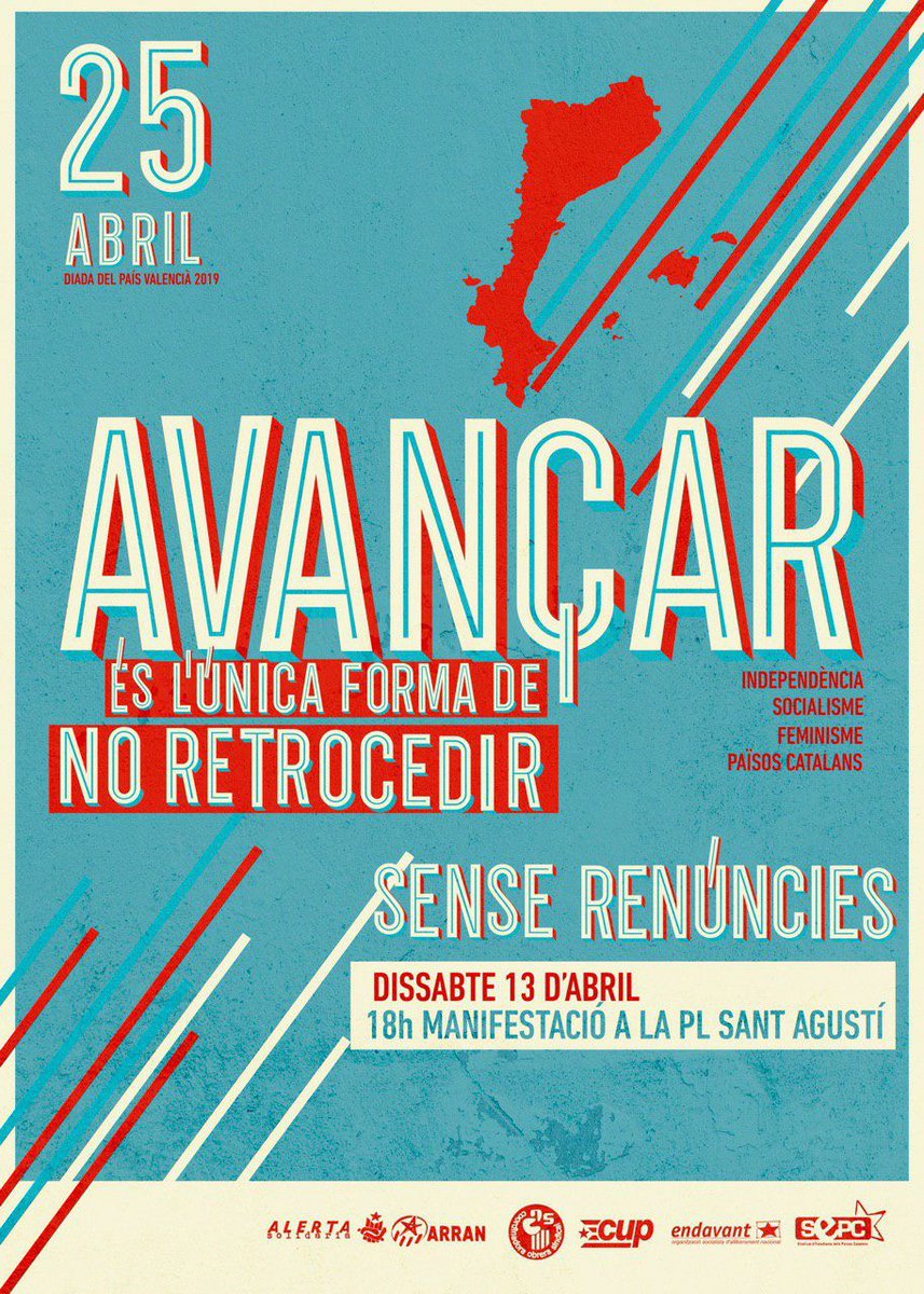 Vos esperem a València! ja.cat/GIHg6

Avançar és l'única manera de no retrocedir!