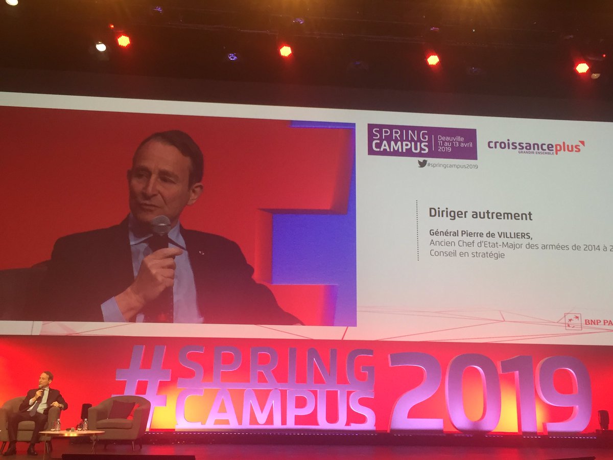 SandraLeGrand1's tweet photo. Merci de partager vos convictions pleines de bon sens : “la vraie compétence c’est de savoir entraîner avec passion” general @Pierredevilli11 #springcampus2019 @CroissancePlus je cours lire vos livres ! “ le dernier : qu est ce qu un chef “ et le précédent “ servir” https://t.co/L3JTu4y1Hv
