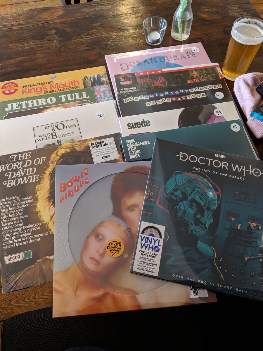 Another excellent <a href="/RSDUK/">Record Store Day UK</a> courtesy of <a href="/LesAldrichMusic/">Les Aldrich Music</a> and <a href="/Audio_Gold/">Audio Gold</a> (with special thanks to <a href="/VictoriaStakes/">Victoria Stakes</a> for the free beer). Not as much fun without <a href="/DanRaywood/">Dan Raywood</a> who has chosen to go to Spurs instead, so wasn't there to curb my mad spending...