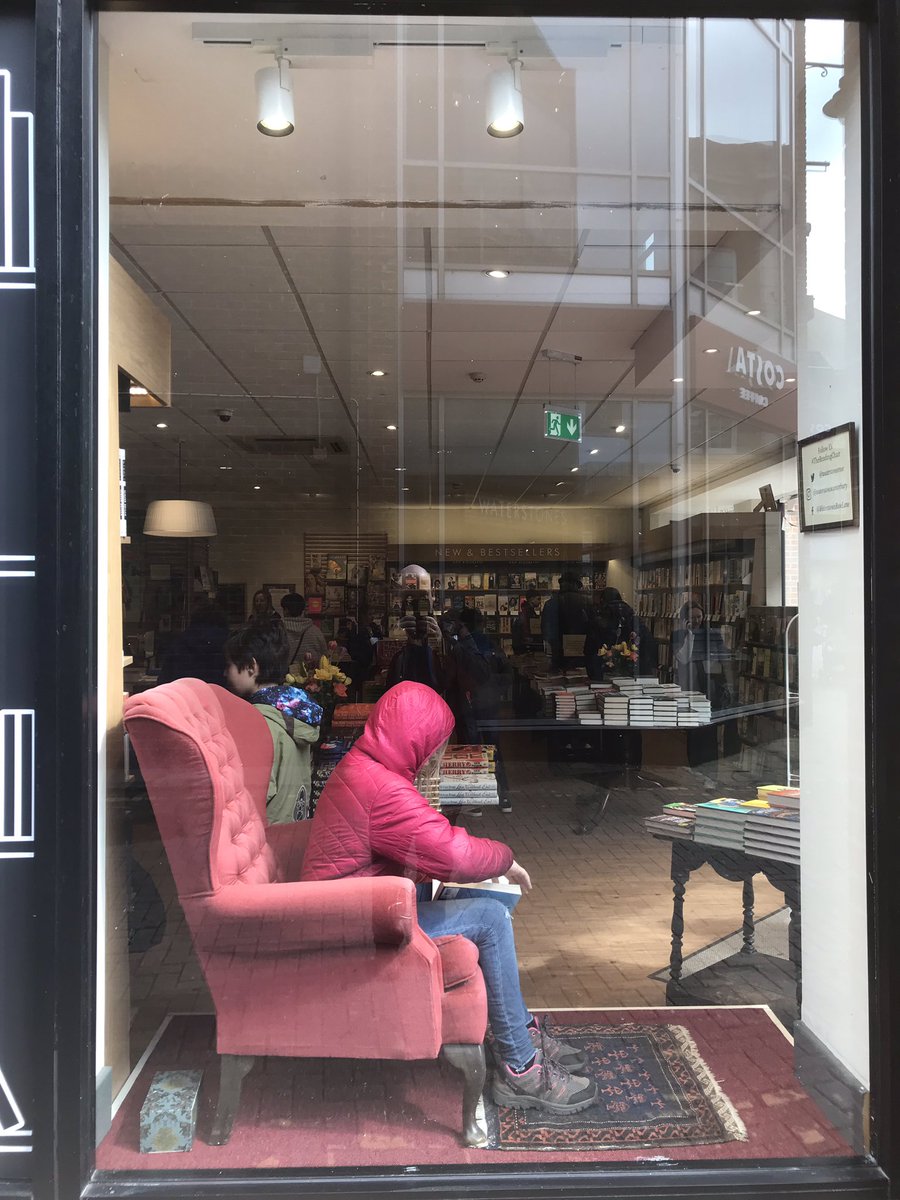 thelockfamily's tweet photo. Marf loves a new book @WaterstonesRose #TheReadingChair #ArtemisFowl @EoinColfer https://t.co/atbsL70DK9