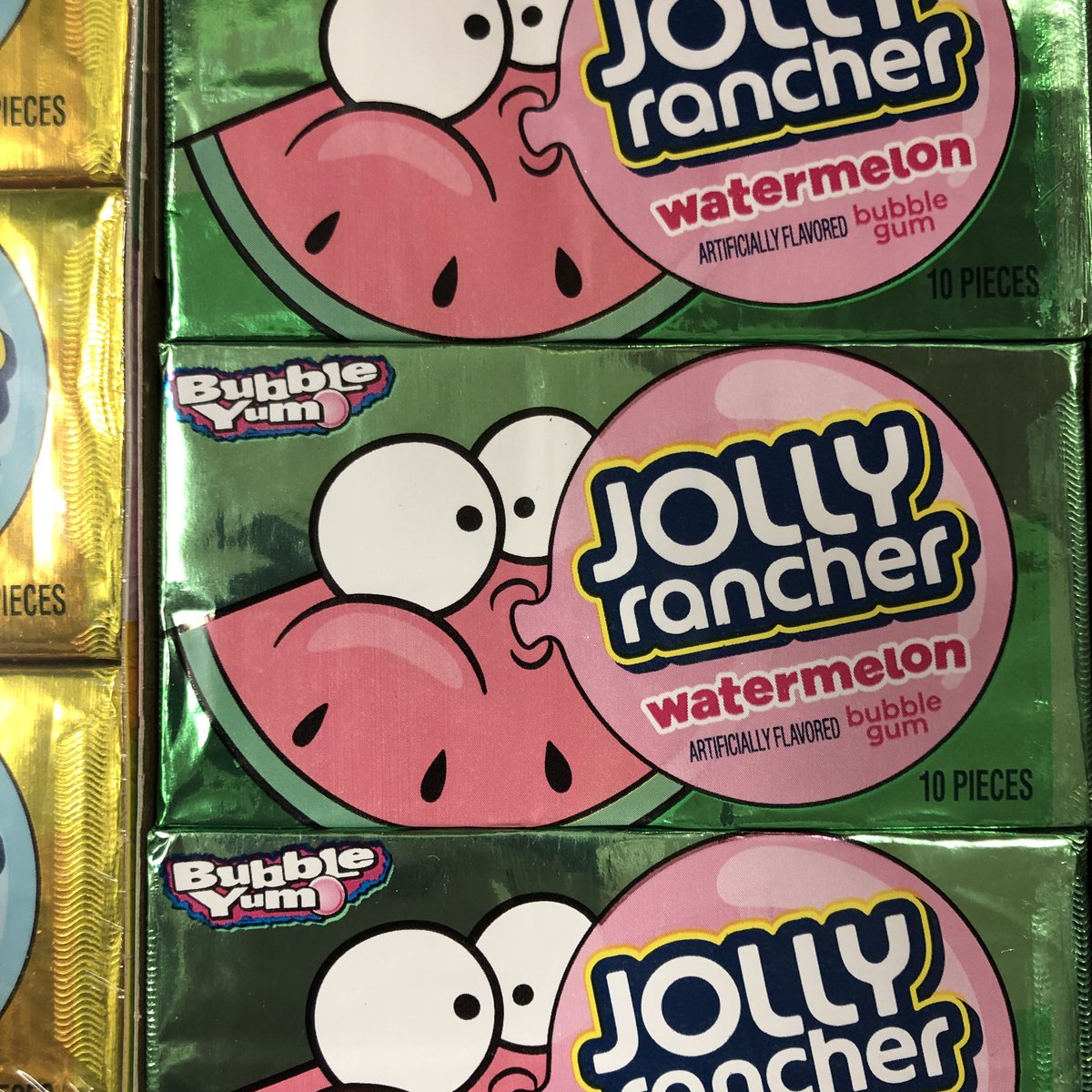 TheBulkStore's tweet photo. Something new for you to chew on this weekend! Stop in our store and grab a pack of Jolly Rancher Bubble Gum from Bubble Yum. We’ve got it in Watermelon and Blue Raspberry. #jollyrancherbubblegum #jollyrancher #jollyranchers #thebulkstoretaylor #shopthebulkstore https://t.co/xgk5vVAyJe
