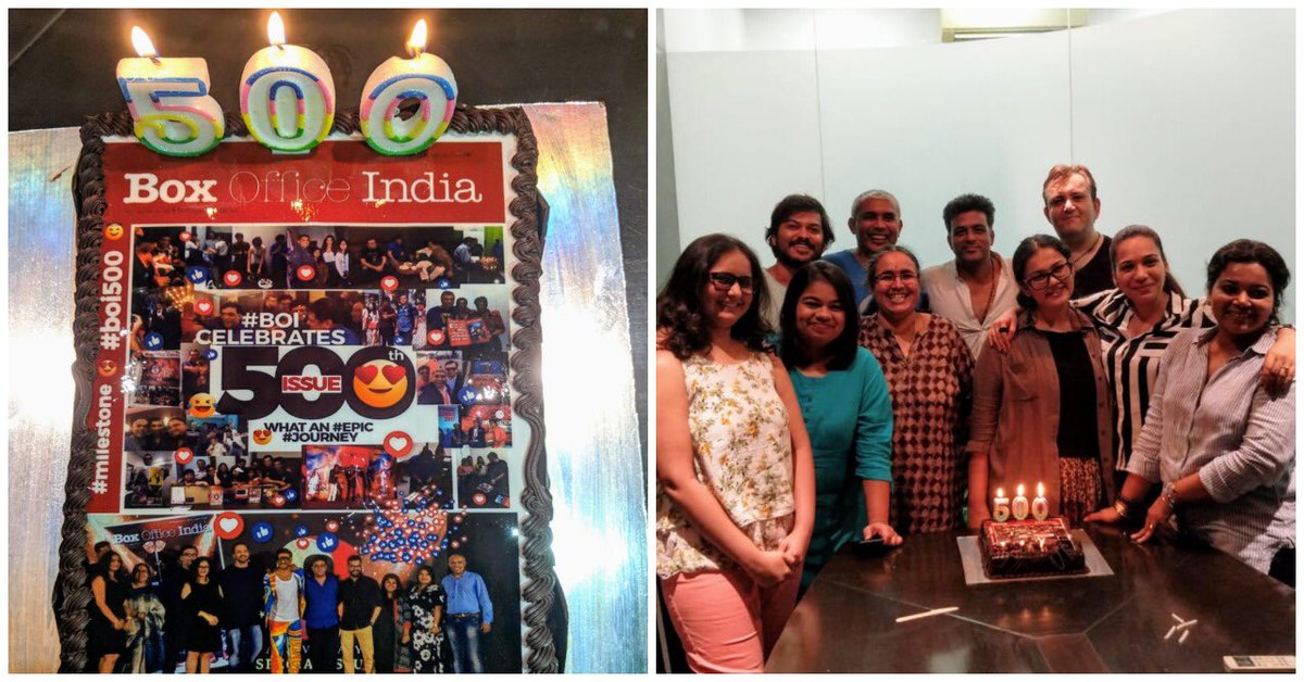 .<a href="/boxofficeindia/">Box Office India</a> celebrates it's 500th issue this week. We thank the industry who has supported us, the celebrities who have been there and of course, our readers. #BOI500 #BoxOfficeIndia

<a href="/vajirs/">Ddigish Vajiir</a> @nitin_tej_ahuja @designerwithasoul