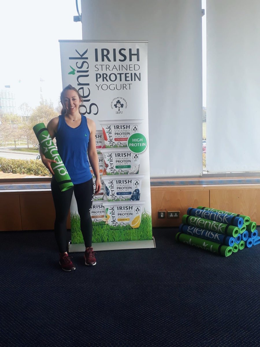 Glenisk's tweet photo. Delighted to be joining @delaliciousfood today at Fit Fix! Make sure you stop by the Good Recovery Station to cool down and refuel with our delicious Irish Strained Protein Yogurt! #FitFix2019 https://t.co/vltGL197Ge