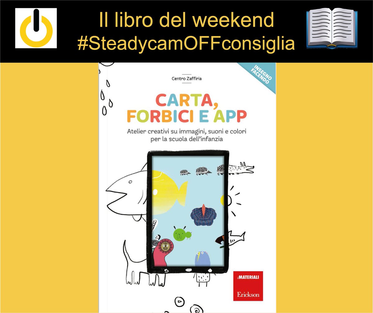 SteadycamOff's tweet photo. Il #libro di oggi propone #laboratoridigitali per bambini. Il contatto con la tecnologia avviene sempre più precocemente: è dunque necessario ripensare al modo in cui il bambino esplora e scopre il mondo proponendo anche #giochidigitali ed evitando l'alienazione. @ediz_erickson https://t.co/JQFjHZo6PN